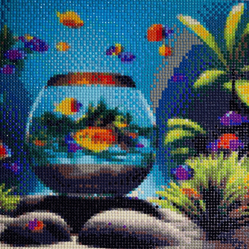 Tropical Diamond Painting completed